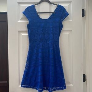 Xhilaration Lace Skater Keyhole Dress